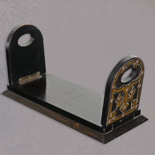 fig 1. Antique Book Slide, Coromandel Bookends Bookstand Victorian Gothic Revival c1880