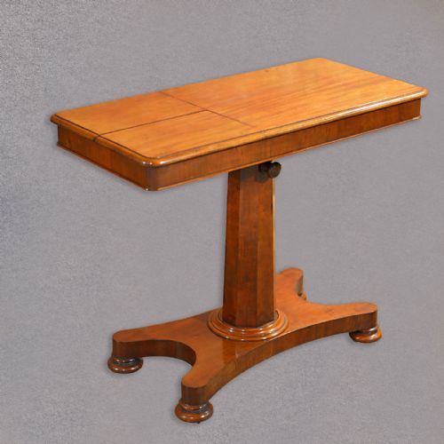 fig 3. Antique Dual Reading Table, Duet Music Stand, Adjustable Bed Table English c1870