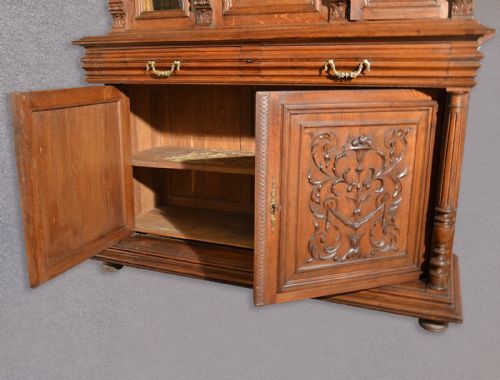 fig 4. Antique European Oak Sideboard, Dresser, Credenza, Buffet, 19th Century, c.1870