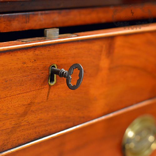 fig 3. Antique Fall Front Bureau, Georgian Desk, Mahogany Writing Table, English c.1800
