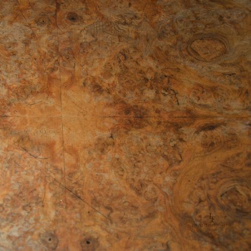 fig 1. Antique Fold Over Card Table in Burr Walnut Veneer. Victorian c.1870