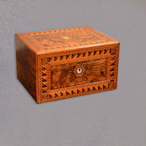 Antique Ladies Dressing Box, Vanity Case, Inlaid Cabinet, Victorian
