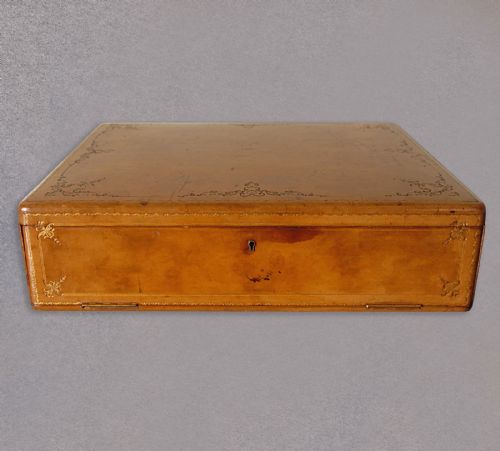 Antique Leather Stationery Box, A. Forster, Wien, Writing, Communication Case