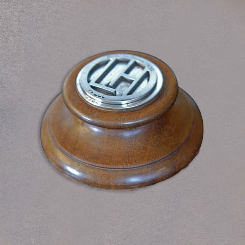 Antique Paperweight Desk Ornament Automotive Racing Overtones 1918 Nickums 1920