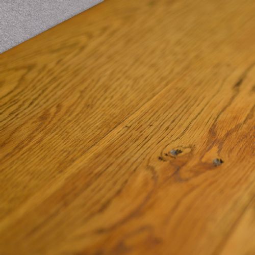 fig 2. Antique Refectory Table, Arts & Crafts Dining English Oak Hall Side Narrow c1900