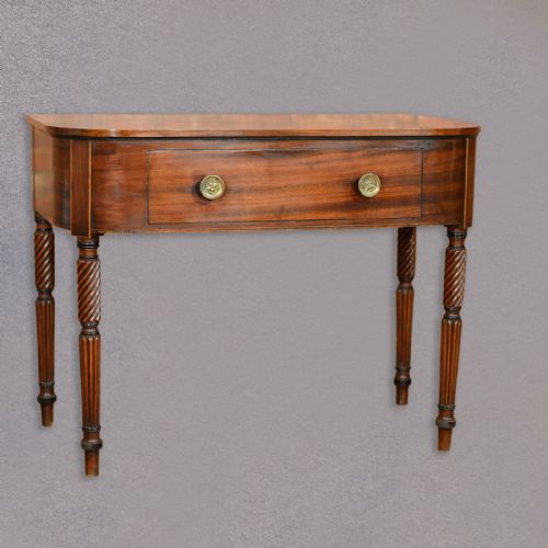 fig 1. Antique Regency Side Table, Mahogany Console Desk, English, Library, Hall c.1830