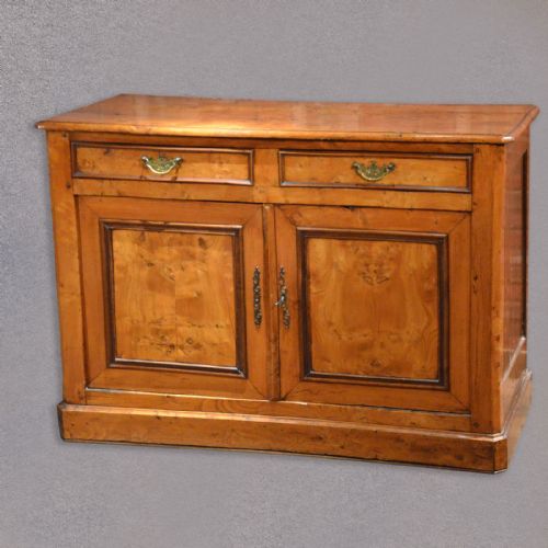 fig 1. Antique Sideboard Continental Elm Buffet Country Cupboard Cabinet C19th