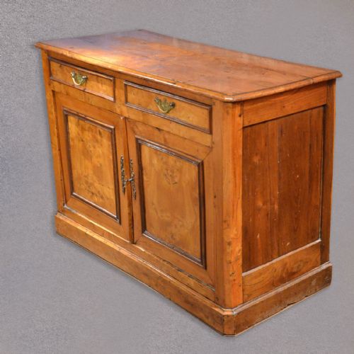 fig 2. Antique Sideboard Continental Elm Buffet Country Cupboard Cabinet C19th