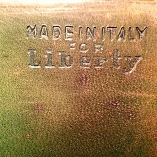 fig 1. Mid Century Leather Card Box, Liberty of London, Vintage Case Desk Writing Cigar