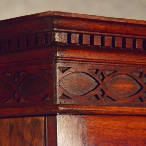 fig 3. Antique Large Bookcase Display Astragal Glazed Cabinet Quality Edwardian c1910