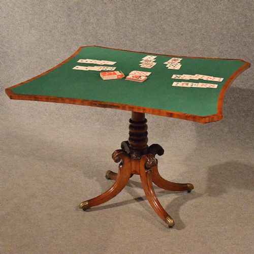 Antique Table Card Games Tea Sofa Hall Very Fine Quality English Regency C1830