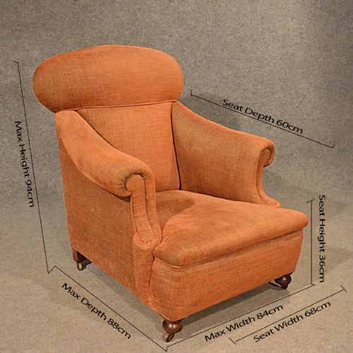 fig 1. Antique Pair Armchairs Easy Club Chairs Large Quality English Edwardian c1910