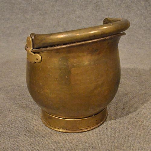 fig 2. Antique Brass Fire Coal Bucket Fireside Log Bin Victorian English c1900