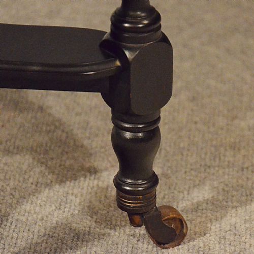 fig 3. Antique Tea Presentation Table Drop Leaf Lamp or Display Victorian English c1900