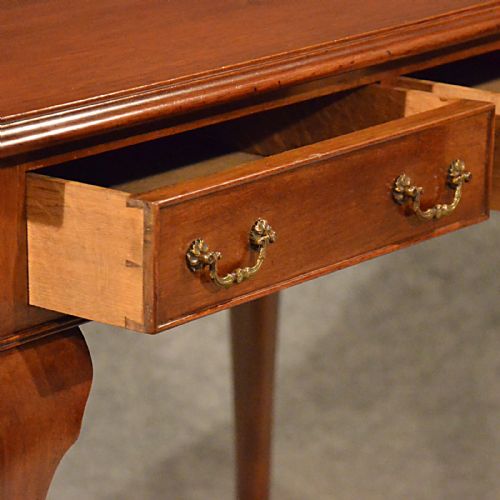 fig 3. Antique Hall Desk Study Office Library Table Edwardian Mahogany English c1910