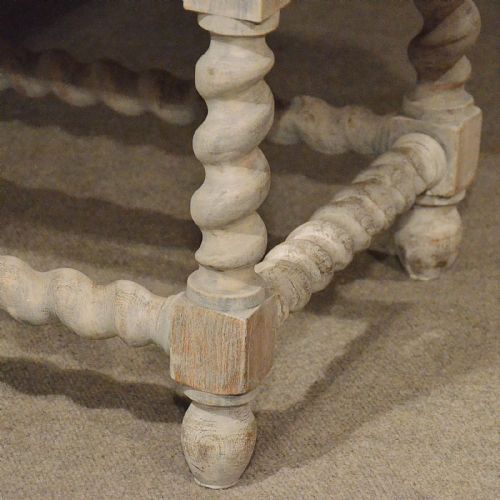 fig 5. Antique Large Limed Oak Desk Partners Table Quality Victorian English c1900