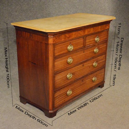 fig 1. Antique Chest of Drawers Tallboy Commode Mahogany Marble English Georgian c1780