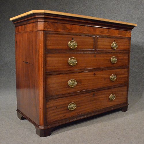 fig 2. Antique Chest of Drawers Tallboy Commode Mahogany Marble English Georgian c1780