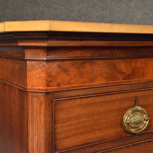 fig 3. Antique Chest of Drawers Tallboy Commode Mahogany Marble English Georgian c1780