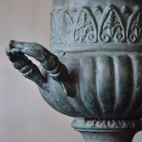 fig 2. Antique Bronze Baluster Vase Flower Urn Victorian Garden Pot c1900
