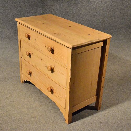 fig 3. Antique Pine Small Chest of Drawers Quality Original English Victorian c1900