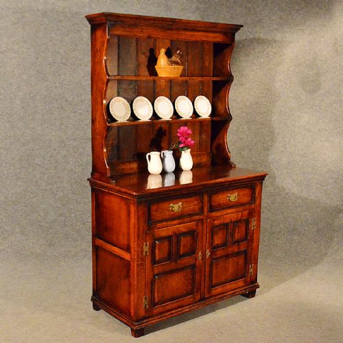 Antique Welsh Kitchen Dresser Superior Solid Oak Top Quality Edwardian C1910
