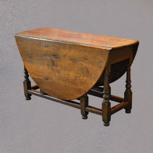 fig 1. Antique Dining Table, English Oak, Gate Leg, Drop Leaf, Country Kitchen c1800