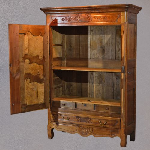 fig 2. Antique French Armoire, Linen Press, Cupboard, Cabinet, Wardrobe Oak Mid C19th