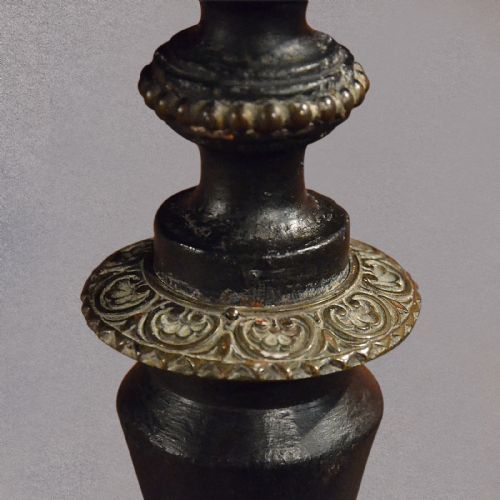 fig 3. Antique French Napoleon III Drop Flap, Console, Side Table, Hall Lamp c1870