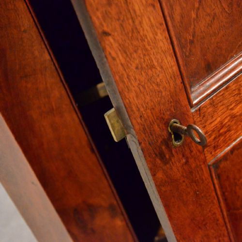 fig 3. Antique Corner Cupboard Mahogany English Georgian Wall Cabinet c1800
