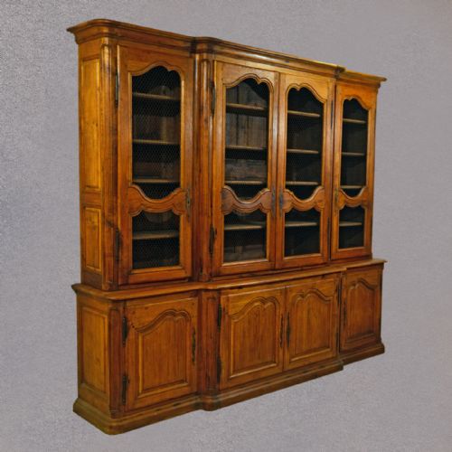 Antique French Oak Eight Foot Tall Very Large Bookcase Cupboard, Cabinet C1880