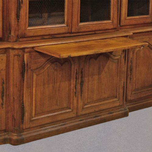 fig 1. Antique French Oak Eight Foot Tall Very Large Bookcase Cupboard, Cabinet C1880