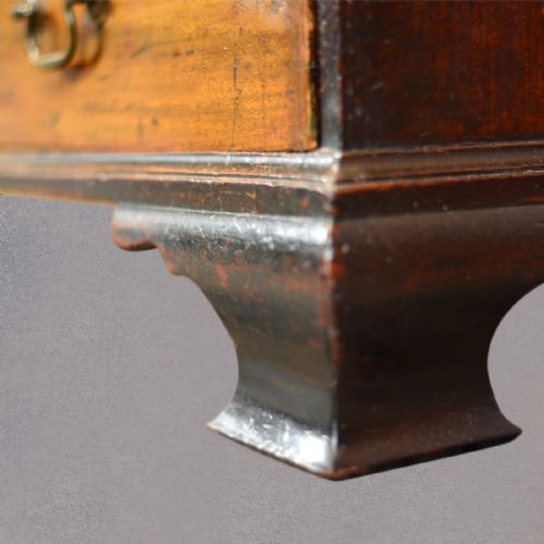 fig 3. Antique George III Bureau Mahogany English Writing Desk c1780