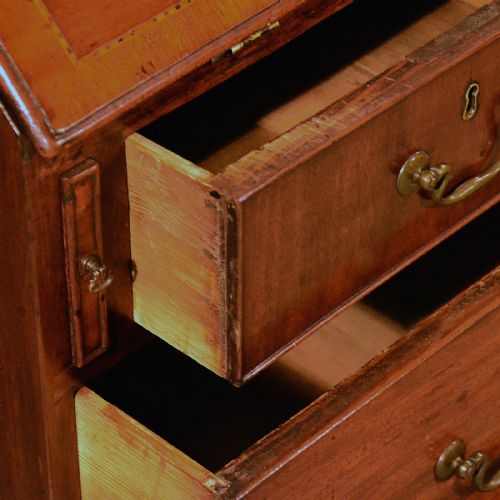 fig 3. Antique Mahogany Bureau Writing Study Desk Fine Quality English Georgian c1800