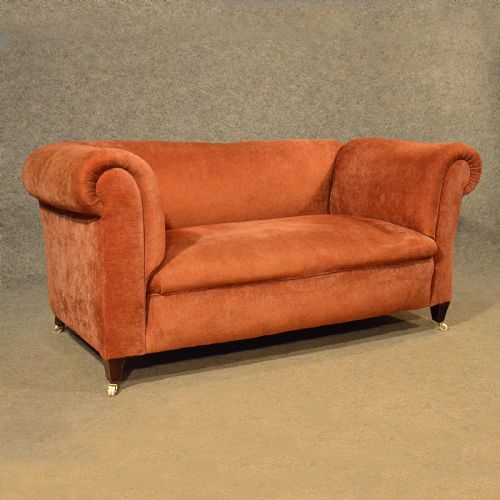 Antique Sofa Settee Couch Chesterfield Deep Seat Victorian 2 Seater C1900