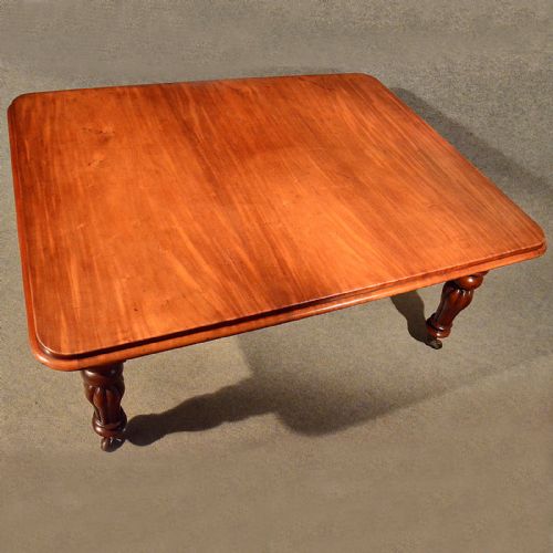 fig 2. Antique Kitchen Dining Table Large English Victorian Mahogany 6 Seater c1870