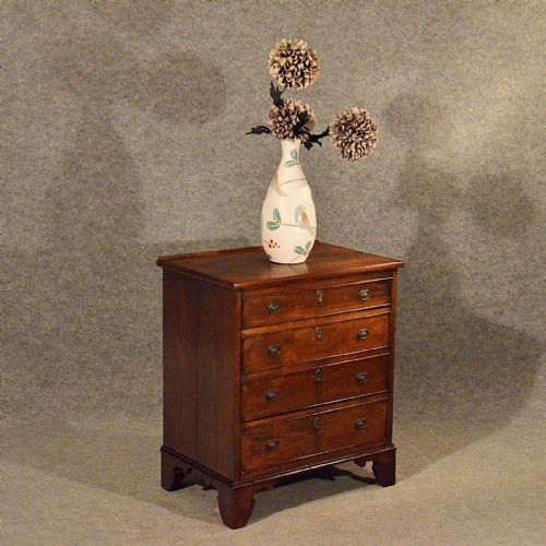 Antique Small Compact Chest of Drawers Oak English Edwardian Quality C1910