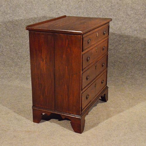 fig 2. Antique Small Compact Chest of Drawers Oak English Edwardian Quality c1910