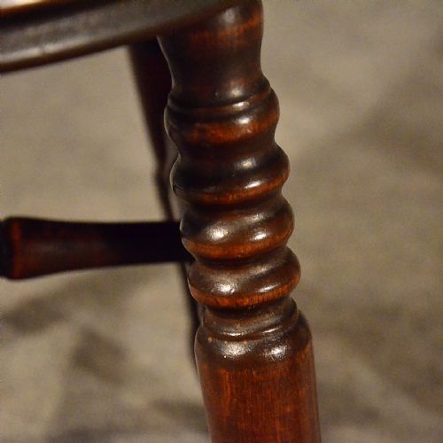 fig 3. Antique Pair Windsor Chairs in Beech Quality Kitchen Dining Victorian c1900