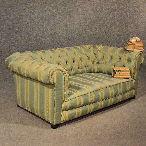 Antique Sofa Chesterfield Couch Settee Original English Victorian C1900