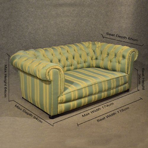fig 1. Antique Sofa Chesterfield Couch Settee Original English Victorian c1900