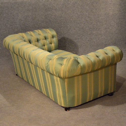 fig 2. Antique Sofa Chesterfield Couch Settee Original English Victorian c1900