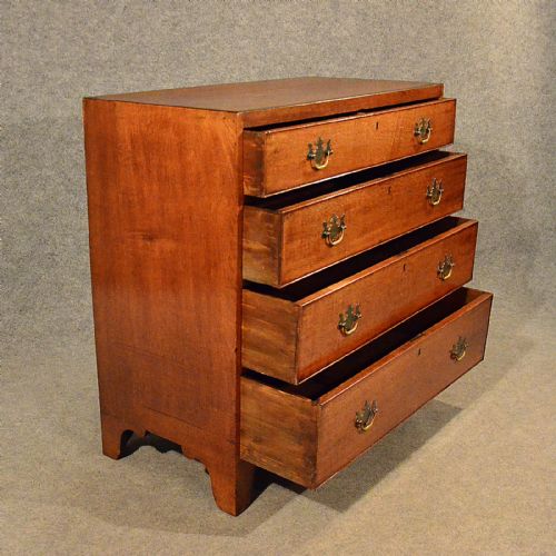 fig 3. Antique Oak Chest of Drawers Tallboy English Georgian c1780