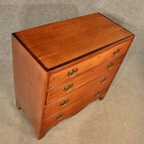 fig 4. Antique Oak Chest of Drawers Tallboy English Georgian c1780