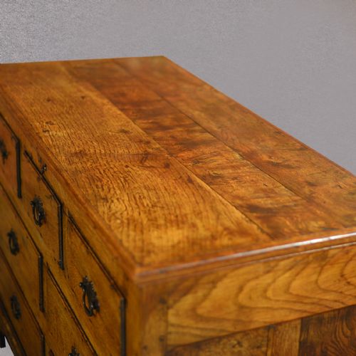 fig 2. Antique Mule Chest English Oak Coffer Georgian Storage Trunk c1750