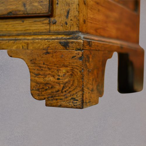 fig 4. Antique Mule Chest English Oak Coffer Georgian Storage Trunk c1750
