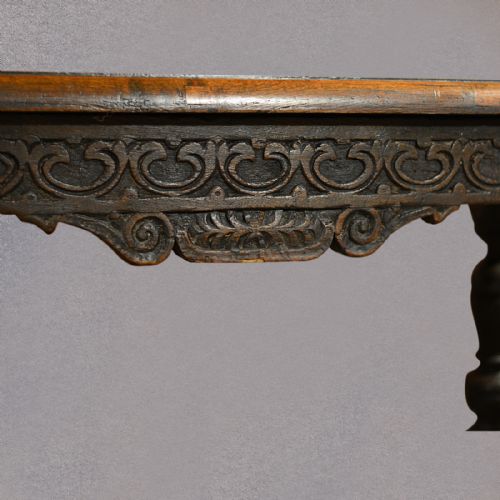 fig 1. Antique Refectory Table Country Kitchen Dining Side Serving English Oak c1700