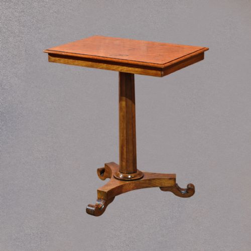 fig 1. Antique Side Table Regency Tea Table Lamp Hall Walnut & Mahogany English c1830