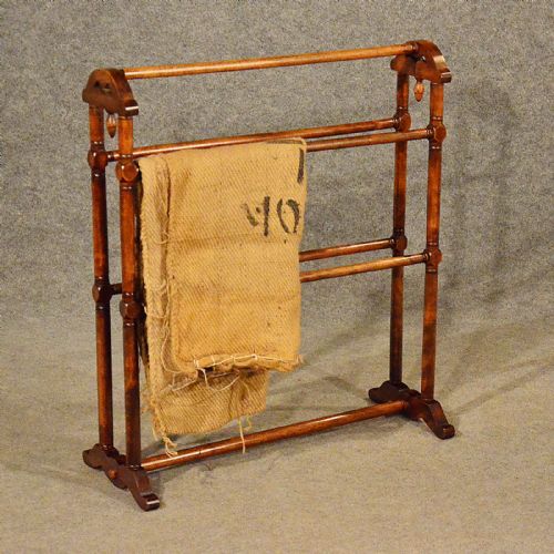 Antique Towel Rack Rail Clothes Horse Stand Dryer Drier Quality Victorian C1900