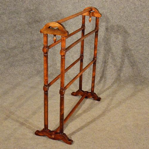fig 3. Antique Towel Rack Rail Clothes Horse Stand Dryer Drier Quality Victorian c1900
